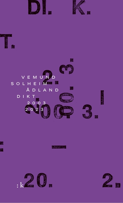 Omslaget til Dikt 2003–2023