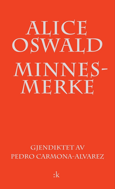 Omslaget til Minnesmerke